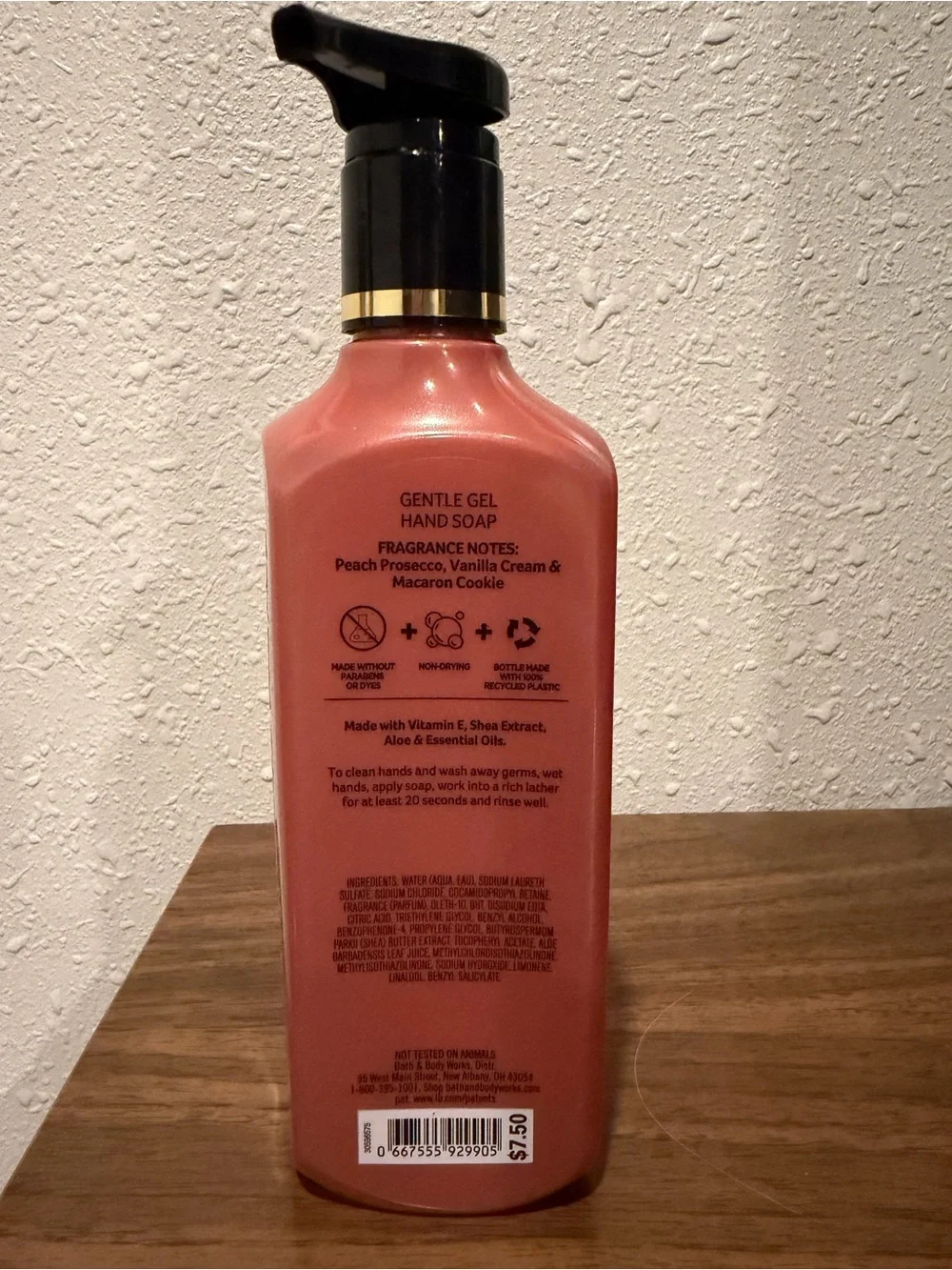 Bath & Body Works Peach Prosecco Macaron Gentle Gel Hand Soap